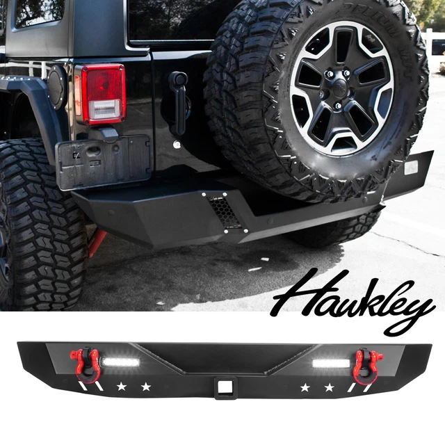 REAR BUMPER FOR 20182023 Jeep Wrangler JL JLU With LED Lights+ D Ring