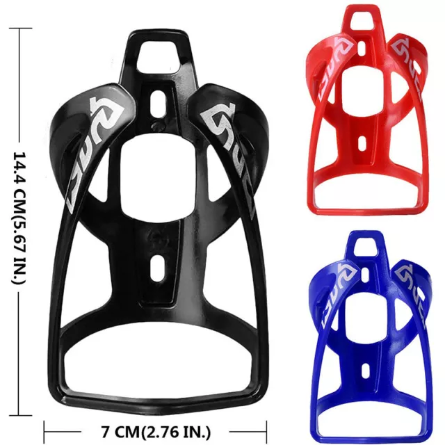 2X Plastic Water Bottle Cage Holder Bracket Bike Cycling Mountain Bicycle Drink 3