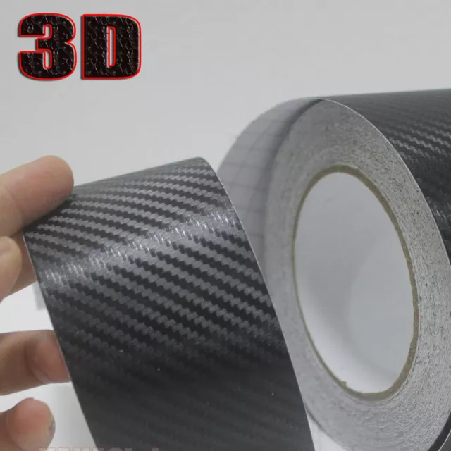 Pellicola adesiva nastro carbonio 3D carbon 50mm x 2 metri decorazione moto auto