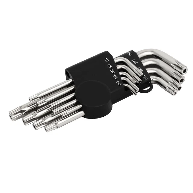 T10-T50 En Forme L Bras Long Torx Clé Clé Réparation Outil Set 9 En 1