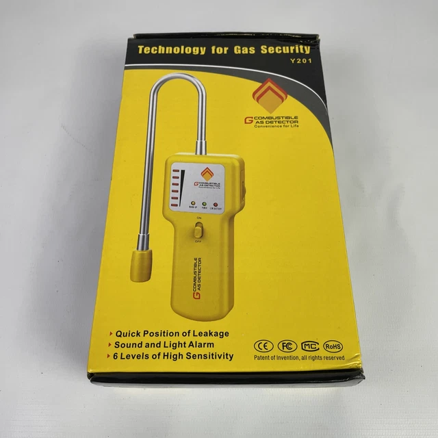 HANDHELD COMBUSTIBLE GAS Y201 Propane and Gas Leak Detector Tool New