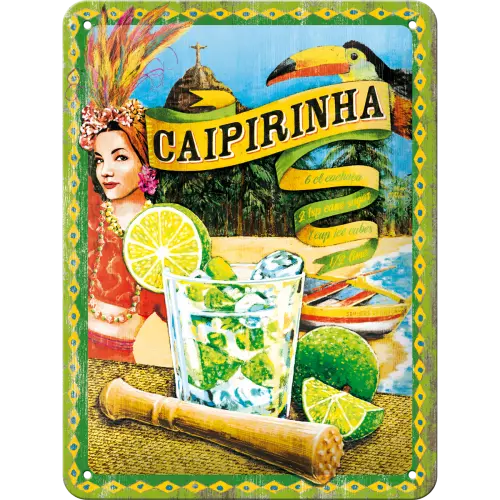 Nostalgic-Art Blechschild 15x20 cm Cocktail-Time - Caipirinha