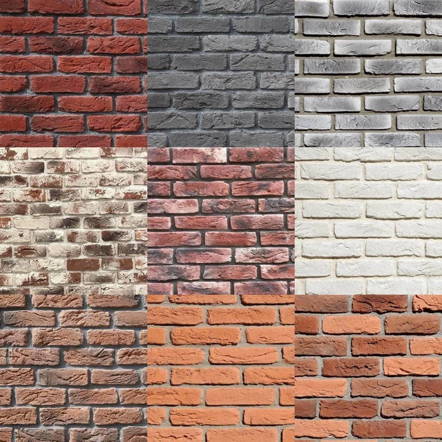 DECORATIVE BRICK, WALL Cladding, Slate Stone Tile Slips Brick Tiles £2.