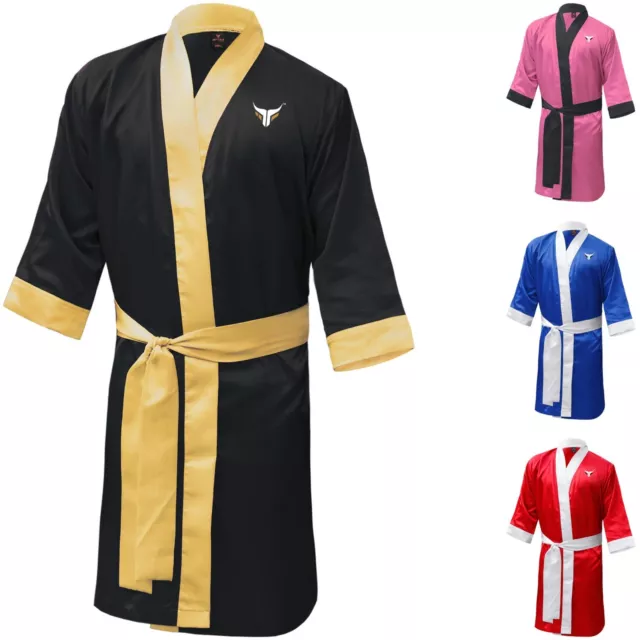 Mytra Fusion Martial Arts Gown Satin Professional Boxing Robe Muay Thai Gown