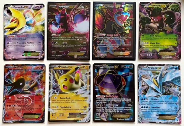 Pokemon EX Pikachu Moltres Hydreigon EX Full Art Mega Card Lot - 8 Cards