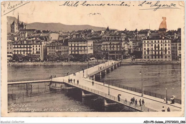 Aehp5-0401- Suisse - Geneve - Pont Des Bergues Et Le Grand Quai