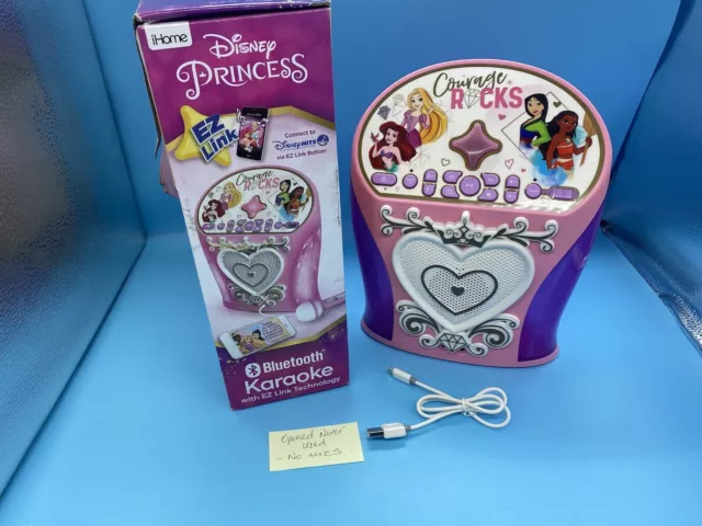 eKids Disney Princess Karaoke Machine Bluetooth *NO MICROPHONES*