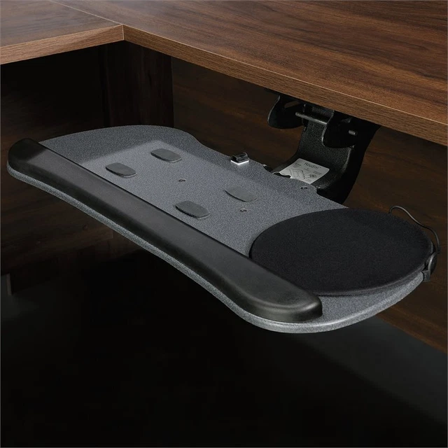 Sauder Affirm Slim Profile Articulating Keyboard Tray in Black 3