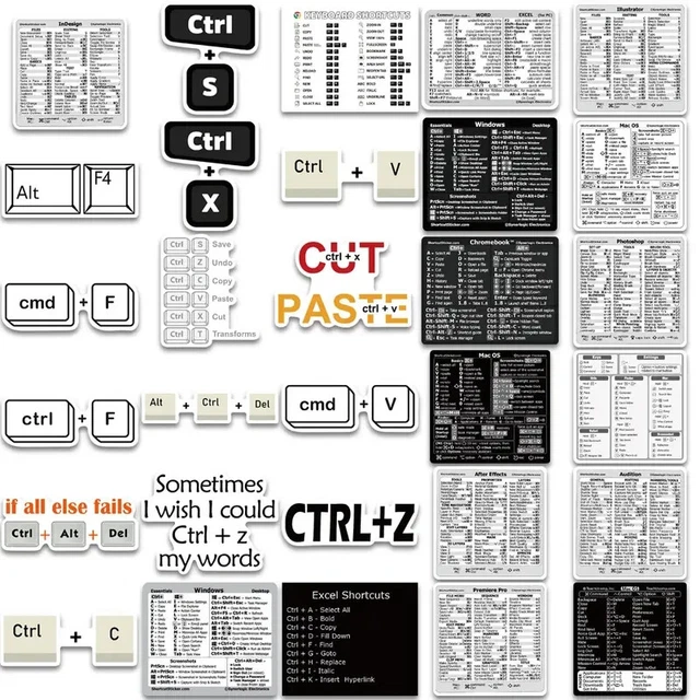 Reference Computer Stickers -- Cute and Useful