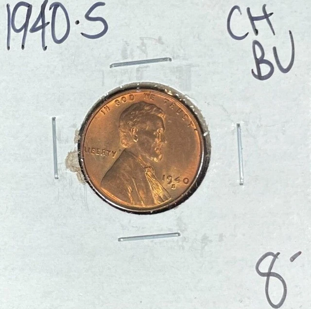 1940-S Lincoln Wheat Cent ~ Ch/Bu ~Beautiful Coin~