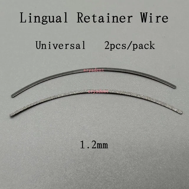 Dental Ortho Lingual Retainer Universal 1.2mm Mesh Base Splint Wire 2pcs/bag