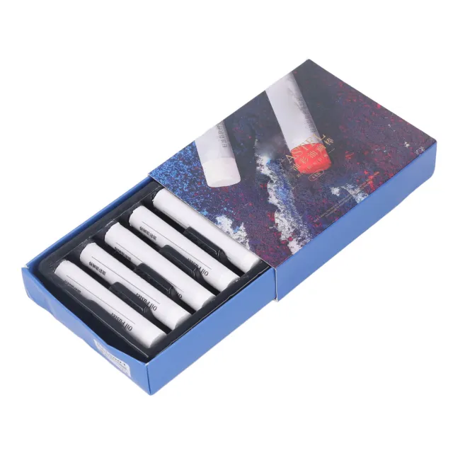 6 Pcs White Oil Pastels Smoothing Oil Pastels Painting Set For Art Students XXL