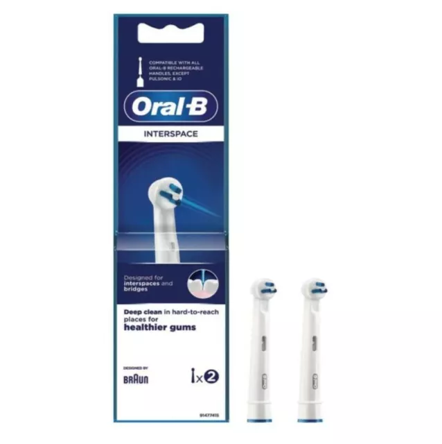 Braun Oral-B Interspace Power Tip IP17-2 Replacement Toothbrush Head Interdental