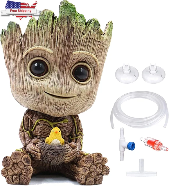 Aquarium Groot Air Bubbler Decorations, Air Bubbler Decorations for Fish Tank. ⭐