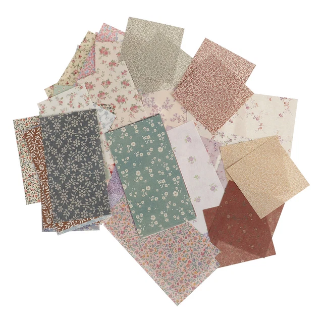 5 Sets Dekorative Handwerk Papier Papier Rolle DIY Vintage Papier