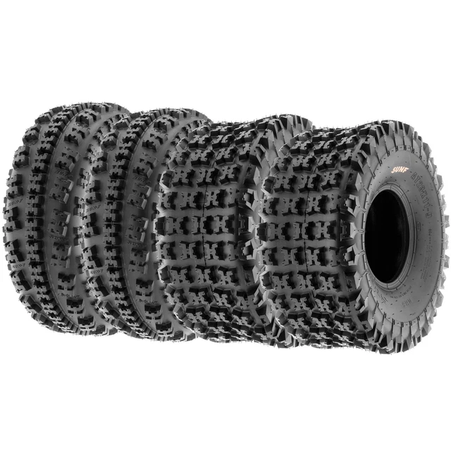 Set 4 SunF 21x7-10 21x7x10 & 22x10-9 22x10x9 ATV UTV Tires 6PR All Terrain A027