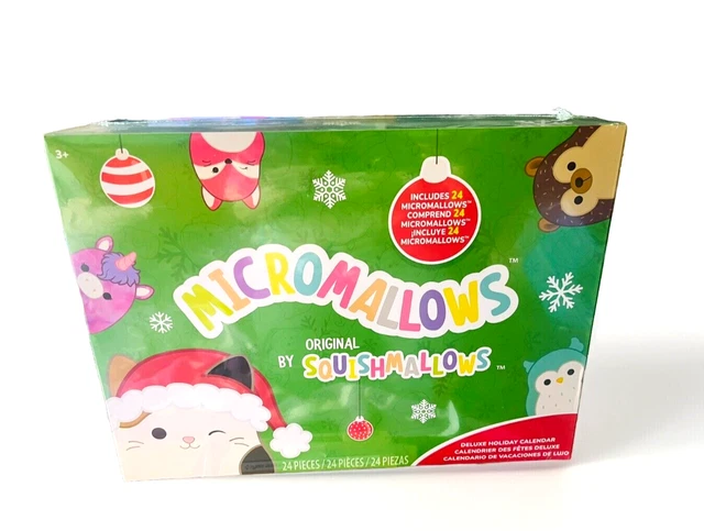 NEW MICROMALLOWS 2 5 Squishmallows Holiday Advent Calendar 2024 24pc £ NEW MICROMALLOWS 2 5 Squishmallows Holiday Advent Calendar 2024 24pc £