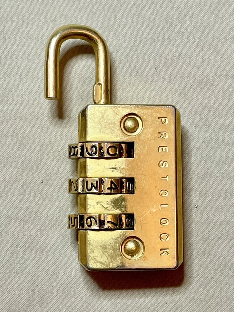 PrestoLock Travel Combination Lock Luggage Security 2" Backpack 2 pack