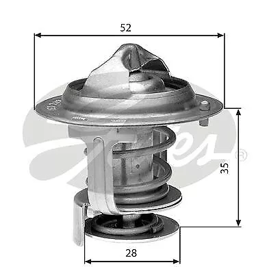 Gates Thermostat for Piaggio Porter HCEE 1.3 Litre Petrol May 1998 to Present