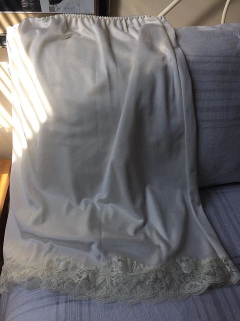 vintage raso seta mezzo slip