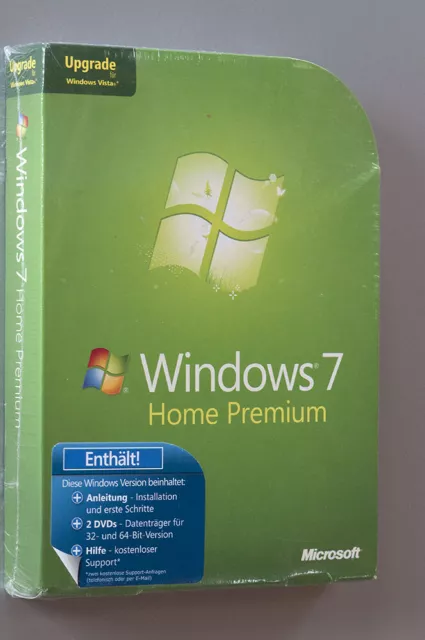 neu: Microsoft Windows 7 Home Premium deutsch - Upgrade - incl. MwSt.