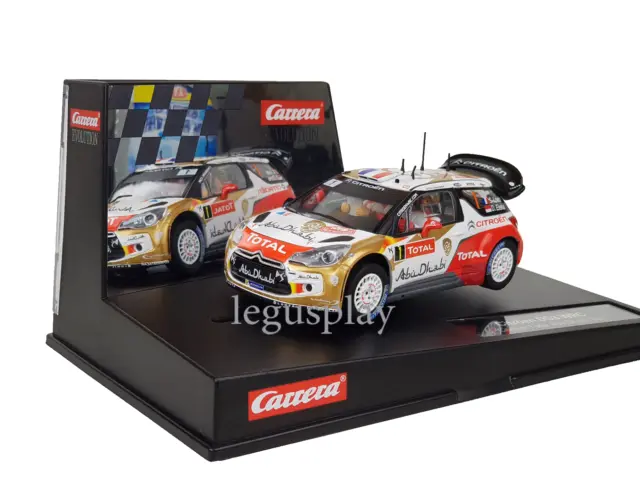 Slot Scalextric Carrera 27460 Evolution Citroën DS3 WRC "Total Abu Dhabi No.1"