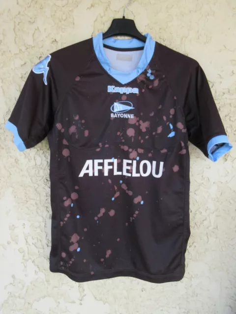 Maillot rugby AVIRON BAYONNAIS BAYONNE KAPPA shirt Afflelou rare M  /L