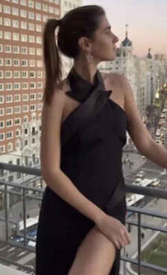 Zara Studio Limited Edition Black Tuxedo Dress Sz S Rrp £109