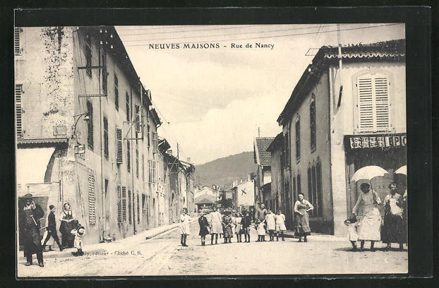 CPA Neuves-Maisons, Rue de Nancy