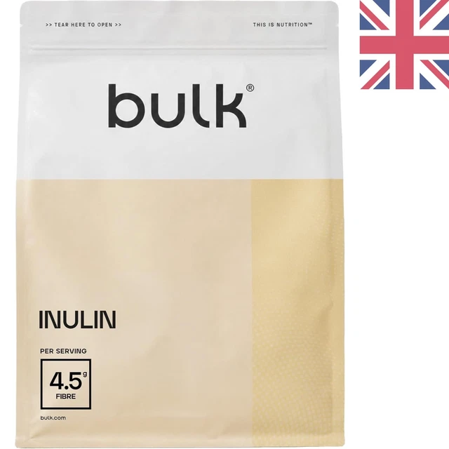 Inulin Food Sources 100% PURE FIBER-RICH Inulin Powder - 500g Versatile Unflavoured Dietary ...