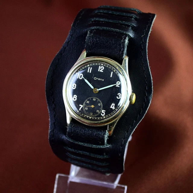 OROLOGIO SVIZZERO AUTOMATICO 1973 Gents 35mm Quadrante Blu SS Bulova D/D 17J EUR 146,25 - Foto 4