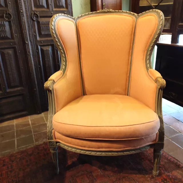 French Wing Armchair C1900