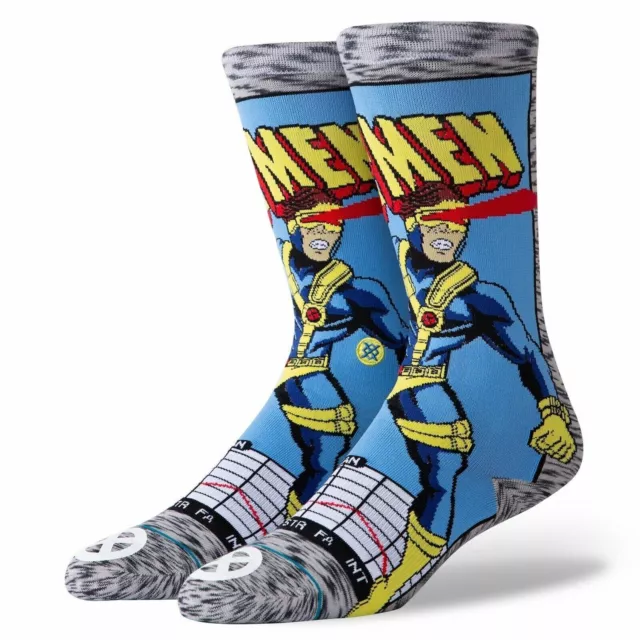 STANCE MARVEL X-MEN CYCLOPS COMIC KIDS SOCKS Grey Large (2-5.5) #K515D19CYC