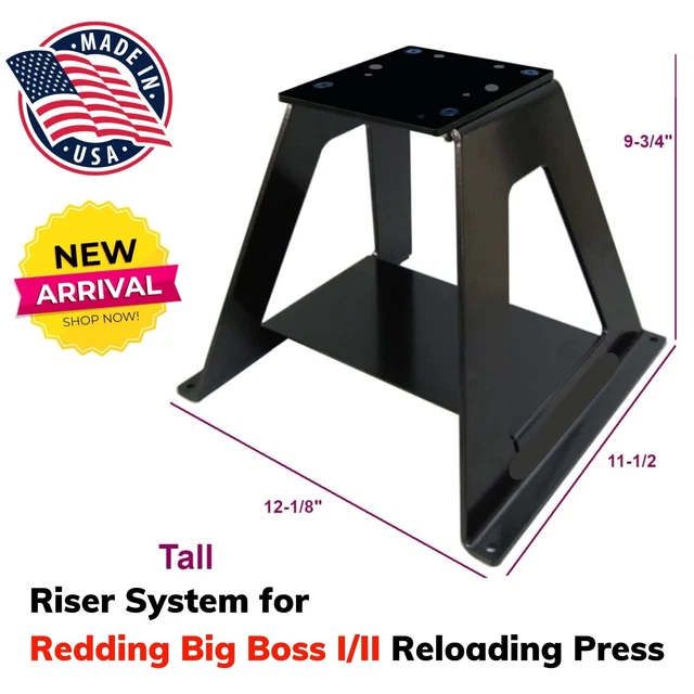 Steel Riser Mount Platform Stand for Redding Big Boss I/II Reloading Press Bench Steel Riser Mount Platform Stand for Redding Big Boss I/II Reloading Press Bench
