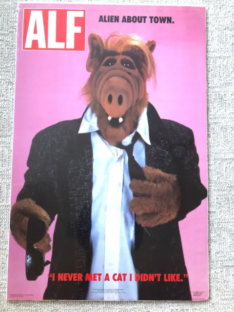 1980's ALF Poster - Alien Life Form -  Alien About Town Aardvark