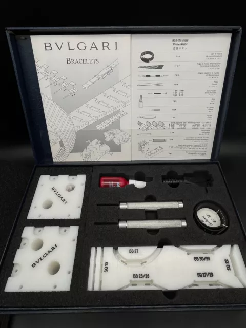 #1171 Bracciale Originale Bulgari Bvlgari Set Servizio Orologio Kit Strumenti Strumento