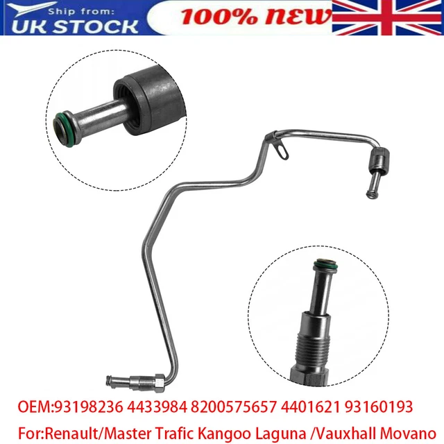 FOR VAUXHALL VIVARO Movano Turbo Oil Feed Pipe Line (Block to Turbo