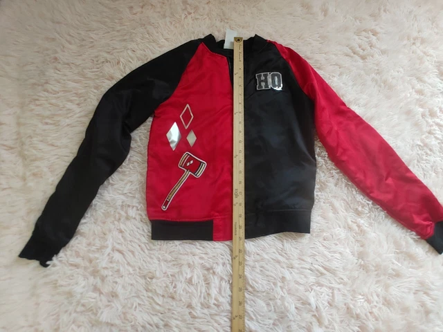 Girls Harley Quinn suicide squad cosplay party bomber  jacket size child Xl