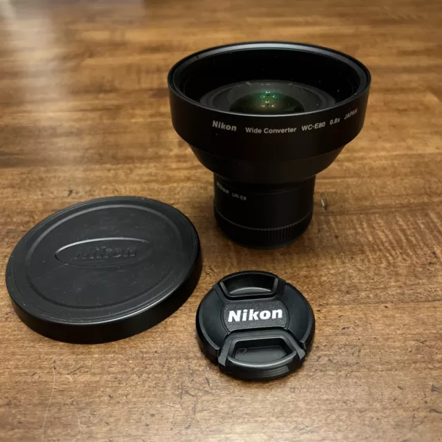 Nikon WC-E80 Wide Angle Converter 0.8x Lens f/ Coolpix 5400 5700 8700 8800 UR-E8 Nikon WC-E80 Wide Angle Converter 0.8x Lens f/ Coolpix 5400 5700 8700 8800 UR-E8