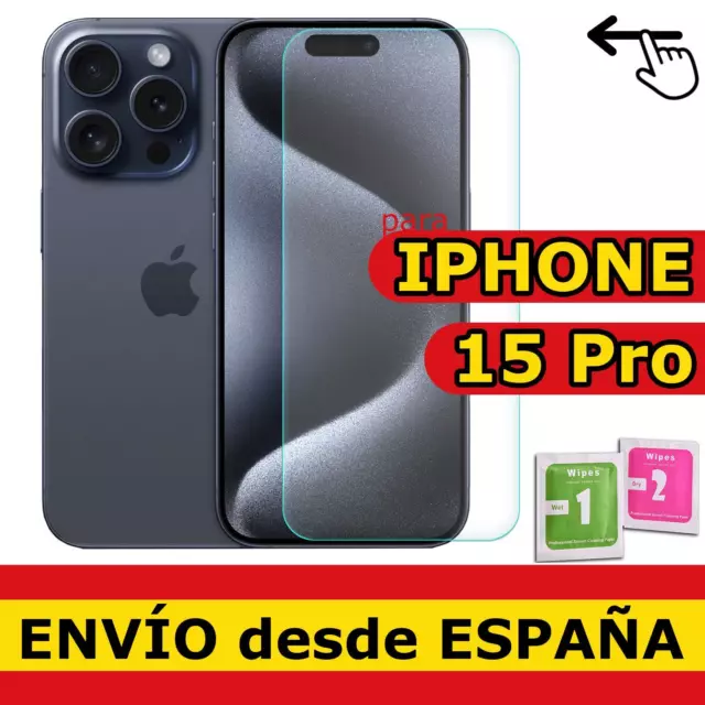 Protector Pantalla Cristal Templado Para IPHONE 15 PRO