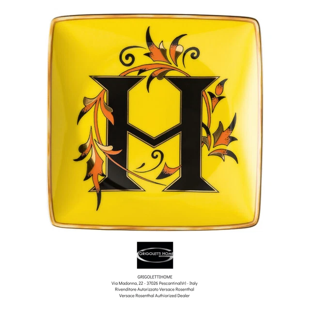 Versace Rosenthal - Holiday Alphabet - H - Untertasse / Tasse CM 12 -