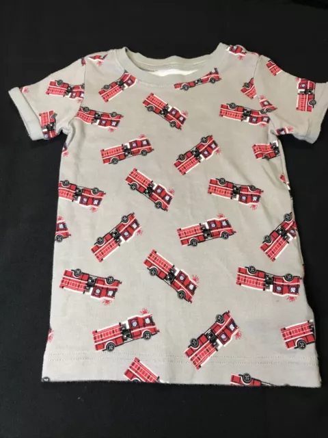 Old Navy firetruck pajamas 5t Shirt Sleeve Top Long Pants Gray Old Navy firetruck pajamas 5t Shirt Sleeve Top Long Pants Gray