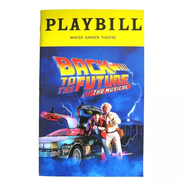 Broadway Playbill BACK TO THE FUTURE - Musical Winter Garden Theatre Aug 2023