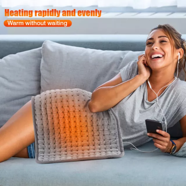 Electric Heating Mat Pain Relief Massage Heat Cushion for Shoulder Neck Back Leg