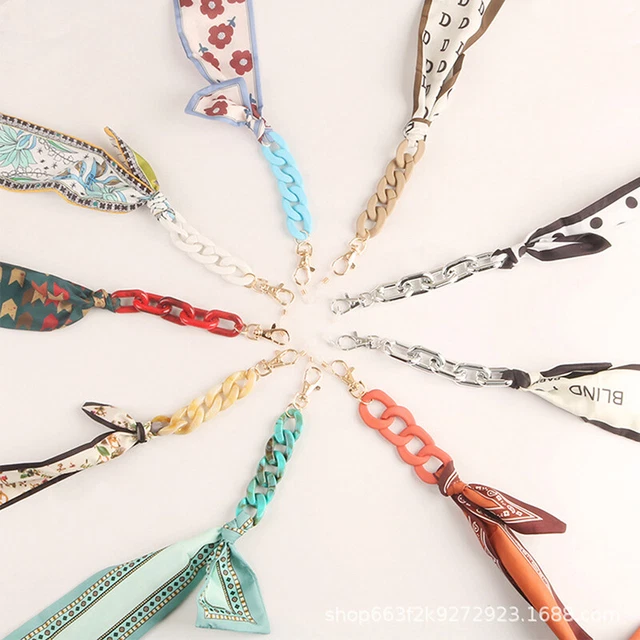 Fashion Acrylic Nylon Rope Windproof Mask Chain Lanyard Printing Glasses #w#