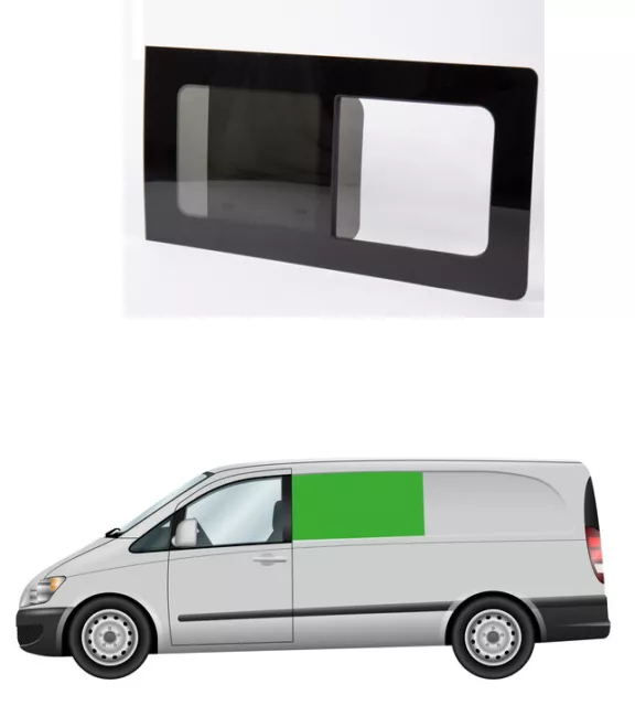 MB Vito Viano ab 2004-2015 W639 Schiebefenster links getönt. NEU