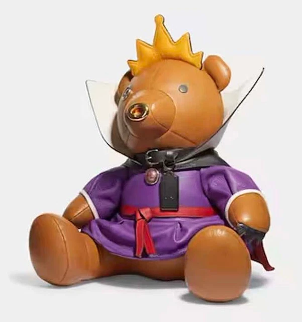 Disney X Coach Evil Queen Collectible Bear - Leather Plush -Style No. CC571 -NEW