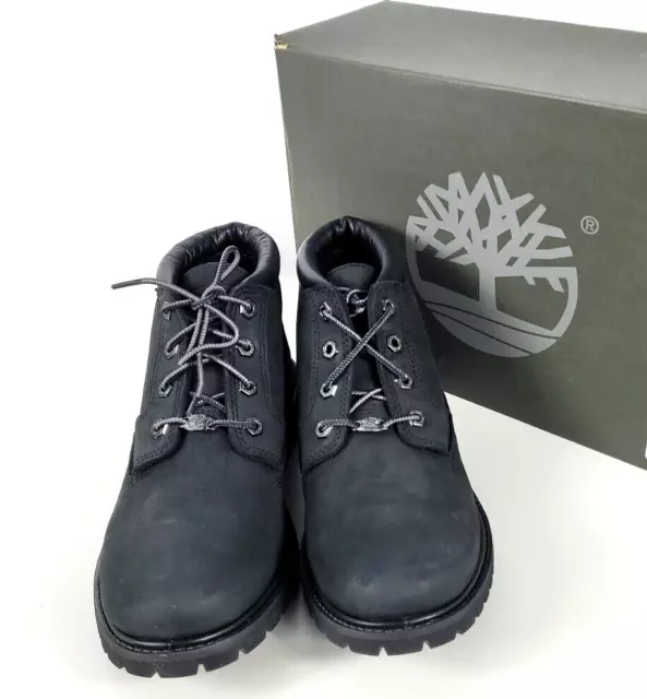 NIB - Timberland Womens NELLIE Waterproof Black Nubuck Chukka Boots 10M 023398