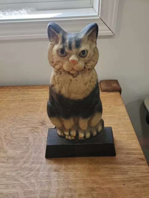 Antique Cast Iron Cat Door Stop
