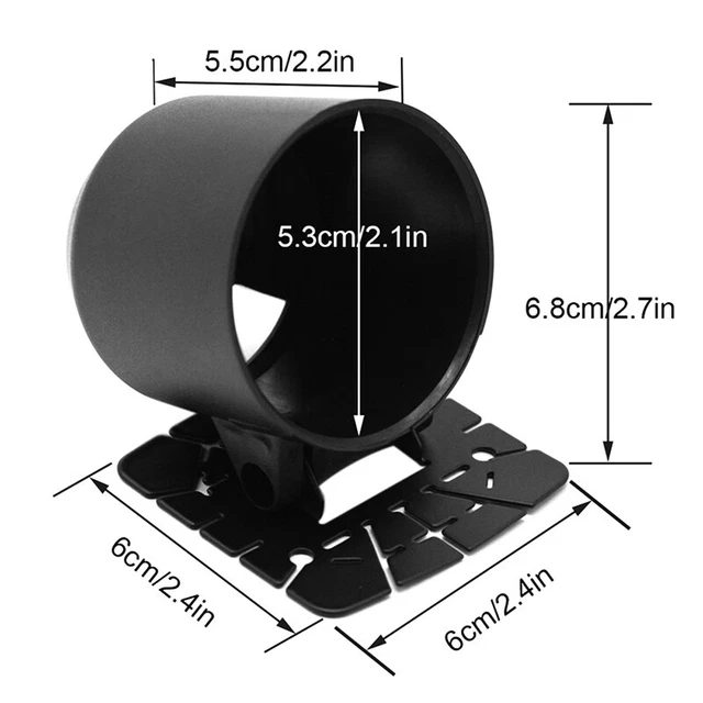 Supporto calibro singolo universale 52 mm supporto auto coppa cruscotto auto supporto calibro retrofit ~^